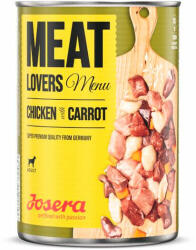 Josera Dog Meatlovers Menu Chicken & Carrot konzerv 400g