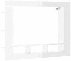 vidaXL fehér magasfényű szerelt fa TV-szekrény 152x22x113 cm 833726