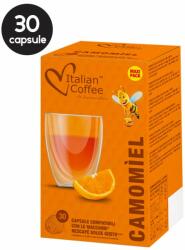 Italian Coffee 30 Capsule Italian Coffee Ceai Musetel cu Miere si Portocala - Compatibile Dolce Gusto
