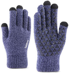  Manusi Iarna TouchScreen Woolen Gloves, Albastru