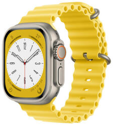 Matrix Curea Ceas Smartwatch Pentru Apple Watch 1/2/3/4/5/6/7/8/SE/SE 2 (38/40/41mm), Matrix, Galben (MW82X)