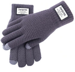  Manusi Iarna TouchScreen Woolen Gloves, Gri