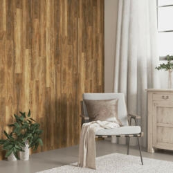 vidaXL barna fa megjelenésű PVC fali panel 4, 12 m2 (3189148)