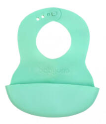 BabyOno előke - műanyag puha állítható zöld 835/03 - balena