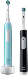 Oral-B PRO1 Elektromos Fogkefe DUOPACK Blue + Black X-Clean - ekozmetikum