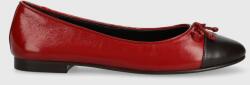 Tory Burch bőr balerina cipő CAP-TOE BALLET piros, 154510-200 - piros Női 36