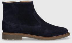 Pom D'api gyerek bokacsizma velúrból SISTER BOOTS sötétkék - sötétkék 38