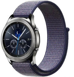 iUni Curea ceas Smartwatch Samsung Galaxy Watch 46mm, Samsung Watch Gear S3, iUni 22 mm Soft Nylon Sport, Midnight Blue (510533)