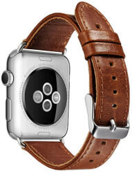 iUni Curea iUni compatibila cu Apple Watch 1/2/3/4/5/6/7, 38mm, Vintage, Piele, Brown (503221)