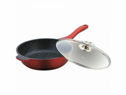 Bachmayer Tigaie adâncă antiaderentă cu capac din sticlă - 24 cm