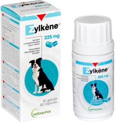 Vétoquinol 2x30db Zylkene kapszula (10-30 kg) 225 mg étrend-kiegészítő kutyáknak