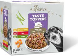 Applaws 8x156g Applaws Taste Toppers próbacsomag aszpikban táplálékkiegészítő kutyáknak