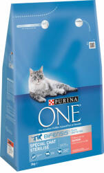 ONE 2x3kg Lazac sterilizált macskaeledel PURINA ONE - Macskaeledel