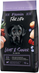 Fitmin 12kg Fitmin Dog for Life Light & Senior száraz kutyatáp