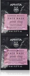 Apivita Express Beauty Pink Clay masca faciale 2x8 ml