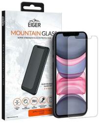 Eiger Folie Protectie Sticla Alumino-Silicata Eiger 2.5D Mountain Glass EGMSP00110 pentru Apple iPhone 11 / XR (Transparent) (EGMSP00110)
