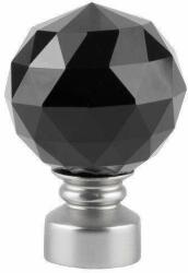 Galéria dupla, egyszemélyes rúd Cristal Noir 25/19, fém, ezüst - (CRISTAL-NOIR - D01-400)