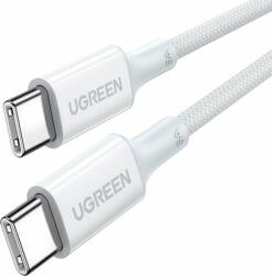 UGREEN US557 USB-C apa - USB-C apa 2.0 Adat és töltőkábel - Fehér (1m) (15267)
