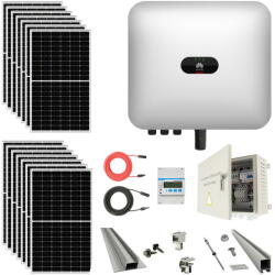 PNI Invertoare solare Kit complet prosumator 6kW trifazic cu 16 panouri 370W, accesorii incluse + Smart meter si dongle wifi (PNI-KPF-6KW) - 24mag