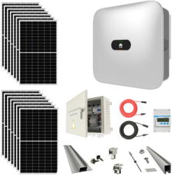 PNI Invertoare solare Kit complet prosumator 20kW trifazic cu 56 panouri 370W, accesorii incluse + Smart meter si dongle wifi (PNI-PRS-20KW) - 24mag