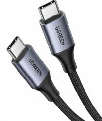 UGREEN US535 USB-C apa - USB-C apa 2.0 Adat és töltőkábel - Fekete (2m) (90440)