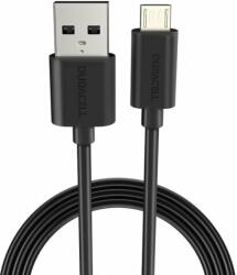 Duracell USB5023A USB-A apa - Micro USB apa 2.0 Adat és töltőkábel - Fekete (2m) (USB5023A)