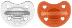 Chicco Chicco, Physioforma, Soft Luxe, suzeta din silicon, portocaliu, 16-36 m, 2 buc