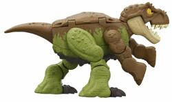 Mattel Jurassic World: dinosaur transformabil maro-verde T-Rex și Ankylosaurus (HLP06)