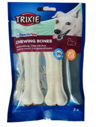 TRIXIE Hrana pentru caini TRIXIE Denta Fun Bone with duck- Dog treat - 70g (TX-31391) - pcone
