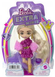 Mattel Barbie Extra Minis - Mini baba flitteres pink ruhában (HGP62_HJK67)