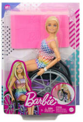 Mattel Barbie Fashionistas - Kerekesszékes Barbie baba 2023 (HJT13)