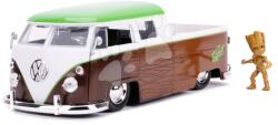 Jada Toys Kisautó Marvel Groot 1963 VW Bus Pickup Jada fém nyitható részekkel és Groot figurával hossza 20, 5 cm 1: 24 (JA3225013)