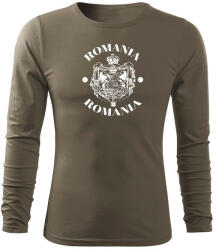 DRAGOWA Fit-T tricou cu mânecă lungă Suveranitate, masliniu