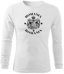 DRAGOWA Fit-T tricou cu mânecă lungă Suveranitate, alb