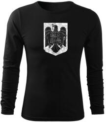 DRAGOWA Fit-T tricou cu mânecă lungă Emblema nationala, negru