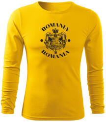 DRAGOWA Fit-T tricou cu mânecă lungă Suveranitate, galben