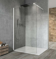 SAPHO Gelco Vario Walk-In fix zuhanyfal 100x200 cm átlátszó üveg, merevítő nélkül, matt fehér GX1210GX1015 (GX1210GX1015)