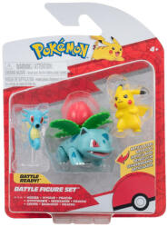 Pokémon - Set 3 figurine de actiune, Pikachu #2, Horsea, Ivysaur, 3 buc (ASMPKW3049) Figurina