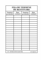  Fisa termenului de restituire (C119) - dacris