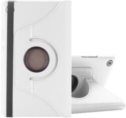 Husa Flip LITCHI pentru Huawei MediaPad M5 8.4" alb