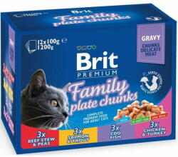 Brit Premium Cat kapszula. Családi tányér 12x100 g