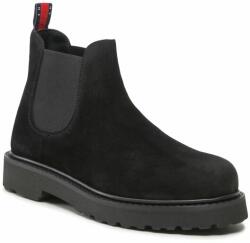 Tommy Jeans Bokacsizma Tommy Jeans Tommy Jeans Suede Boot EM0EM01205 Black BDS 43 Férfi