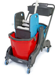 UCTEM PLAS Herkules Takarító kocsi műanyag, 2x25l-es a vödör 1db/karton - keztorlobolt - 68 580 Ft