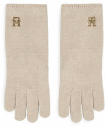 Tommy Hilfiger Mănuși de Damă Tommy Hilfiger Limitless Chic Wool Gloves AW0AW15359 Écru