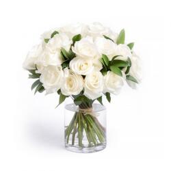 Virág és ajándékküldés A'la Nature Fehér Rózsák - meglepetesem - 89 250 Ft