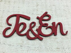  Te&Én" felirat meggypiros