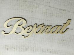  Natúr fa - "Bejárat" felirat 35cm - kosarbolt