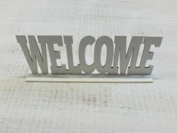  Fa "Welcome" tábla talpas fehér 25cm