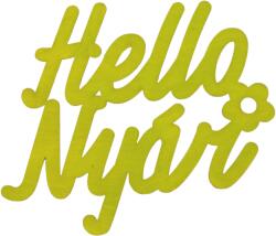  Hello Nyár" felirat színes lime 11x10cm - kosarbolt