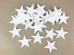  Fehér csillag 4, 5cm 25db/csomag